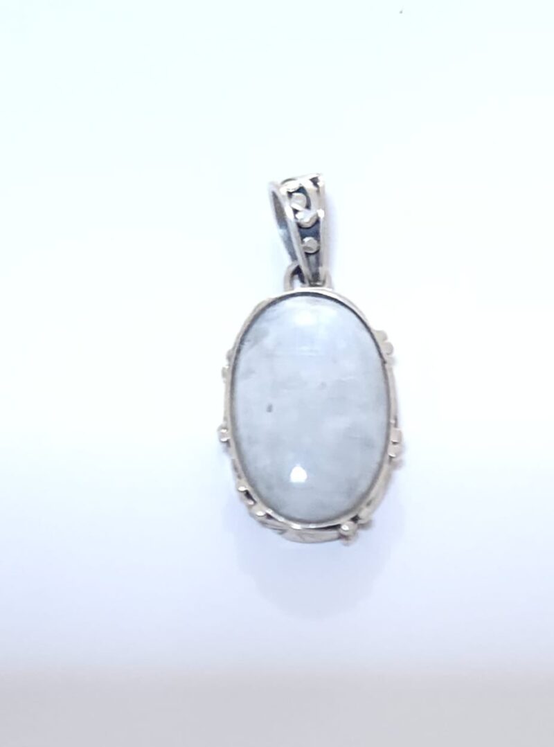 DIJE DE CUARZO MONTADO EN PLATA