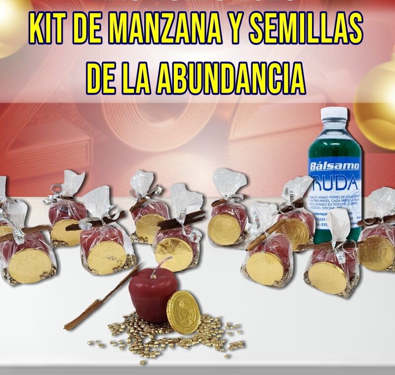 KIT DE MANZANAS CON SEMILLAS DE LA ABUNDANCIA