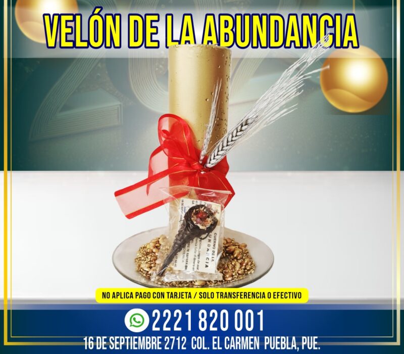 VELÓN CON SEMILLAS Y CUERNO DE LA ABUNDANCIA 1K