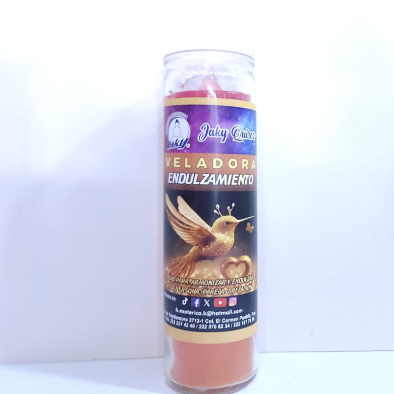 VELADORA DE ENDULZAMIENTO DE VASO MARCA PROPIA PREPARADA
