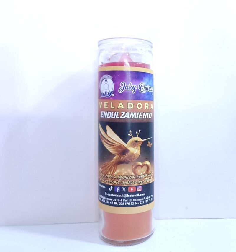 VELADORA DE ENDULZAMIENTO DE VASO MARCA PROPIA PREPARADA