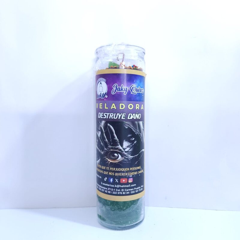 VELADORA DE VASO DESTRUYE DAÑO MARCA PROPIA PREPARADA