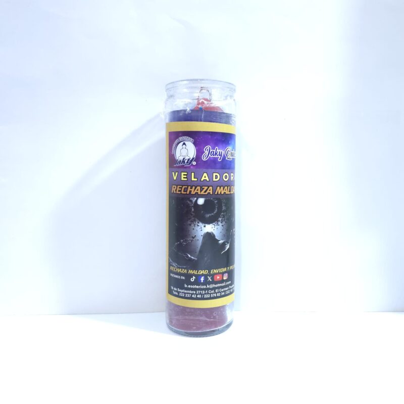 VELADORA RECHAZA MALDAD DE VASO MARCA PROPIA PREPARADA