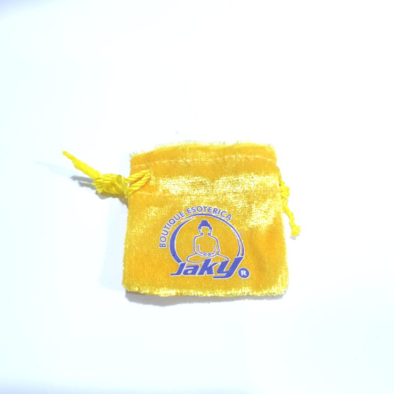 BOLSITA AMARILLA DE TERCEOPELO CHICA