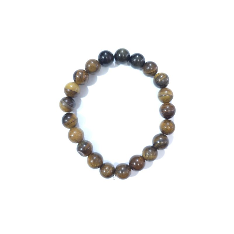 PULSERA OJO DE TIGRE CON OBSIDIANA