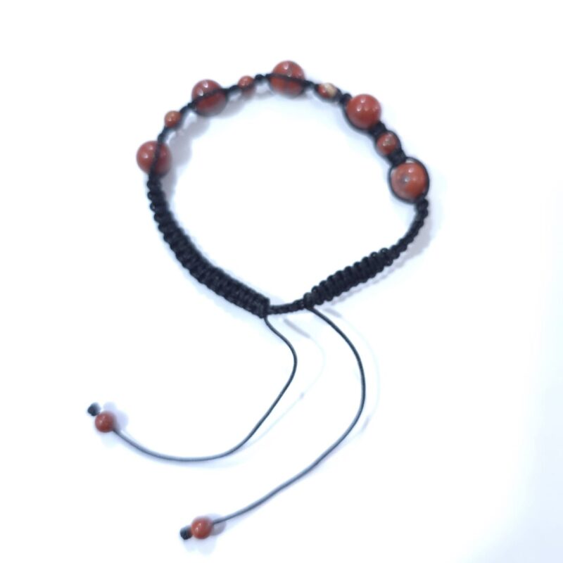 PULSERA HILO AJUSTABLE AGATA CORNALINA