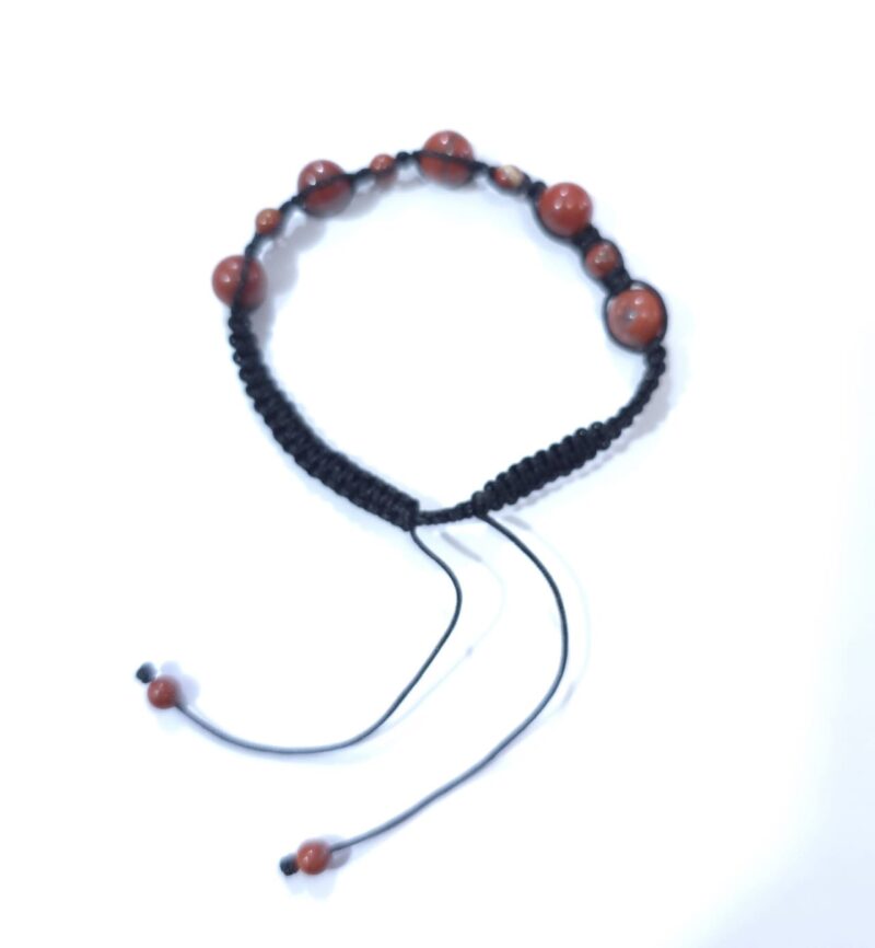 PULSERA HILO AJUSTABLE AGATA CORNALINA