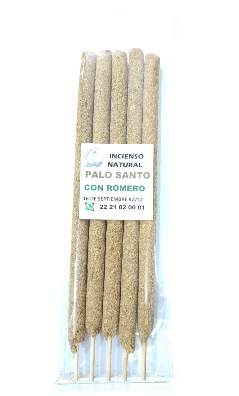 INCIENSO ARTESANAL PALO SANTO CON ROMERO