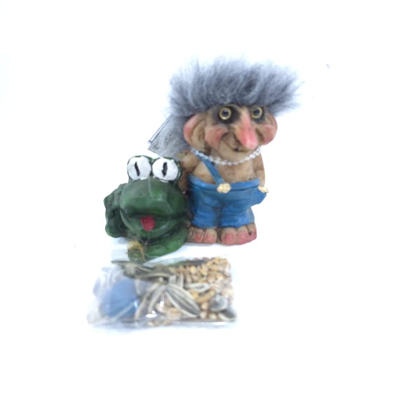 TROLL CON RANA DE LA SUERTE 10 CM
