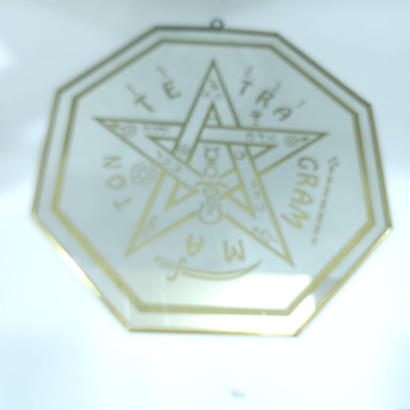 ESPEJO OCTAGONAL CON TETRA 25 CM