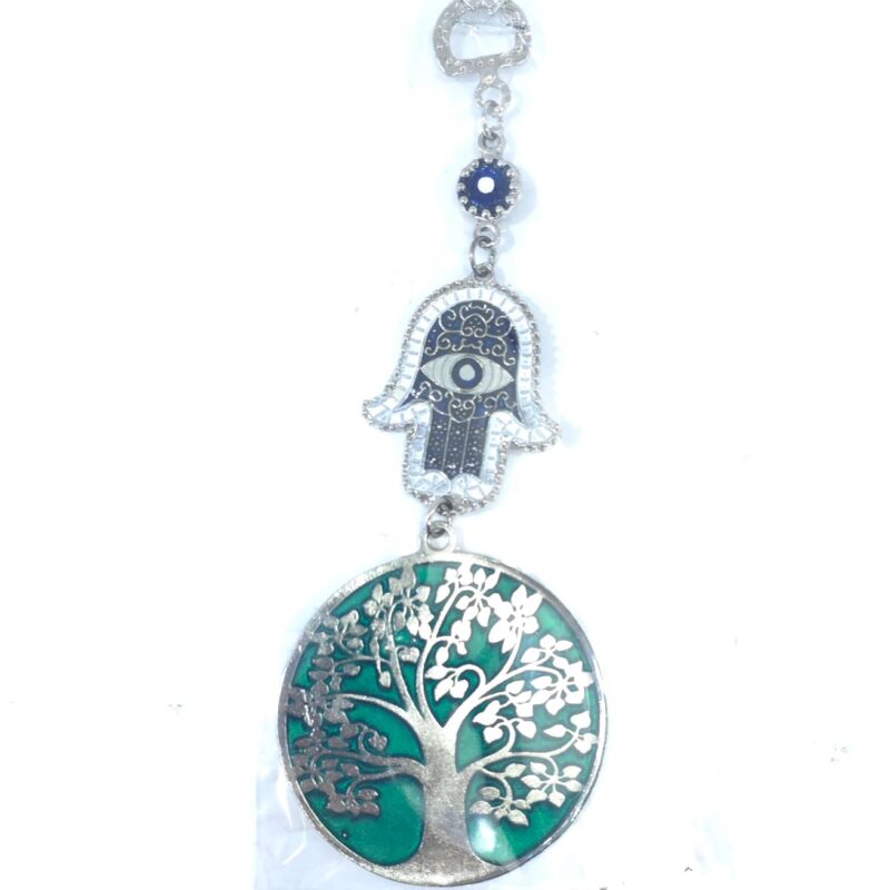 COLGANTE MANO DE FÁTIMA CON ÁRBOL DE LA VIDA