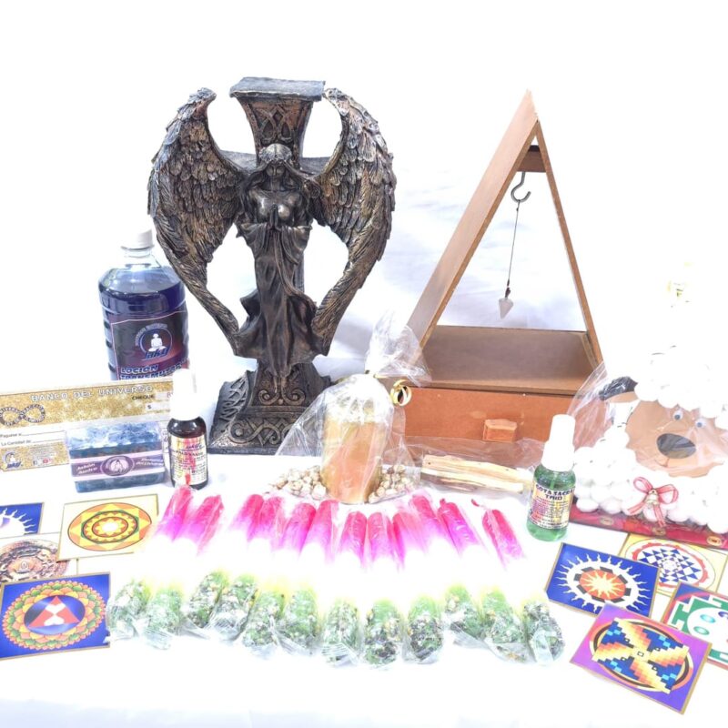 KIT COMPLETO DE ÁNGEL DE LA LUZ CON TRIÁNGULO ENERGÉTICO