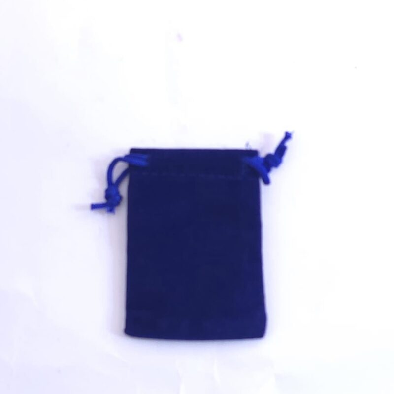 BOLSA DE TERCIOPELO AZUL 7 X 50