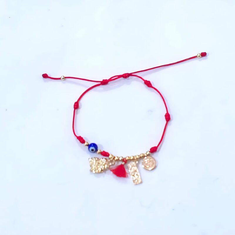 PULSERA AJUSTABLE DE BORREGO ABUNDANCIA CHAPA DE ORO