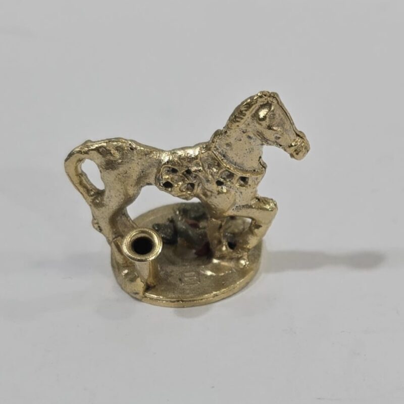 PORTAINCIENSO METAL CABALLO 1 MONEDA 3 x 3.5 cm