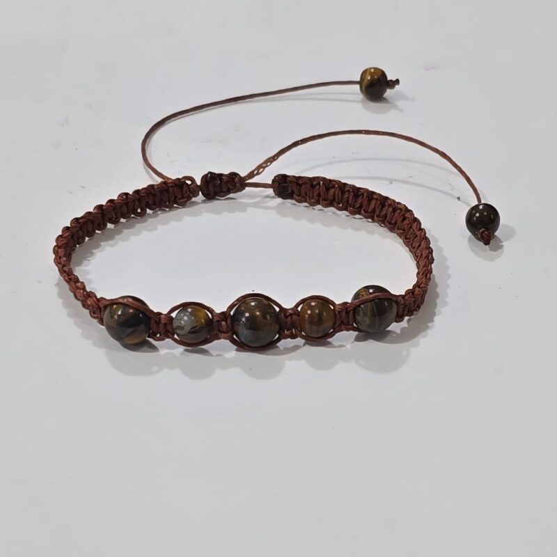 PULSERA AJUSTABLE OJO DE TIGRE