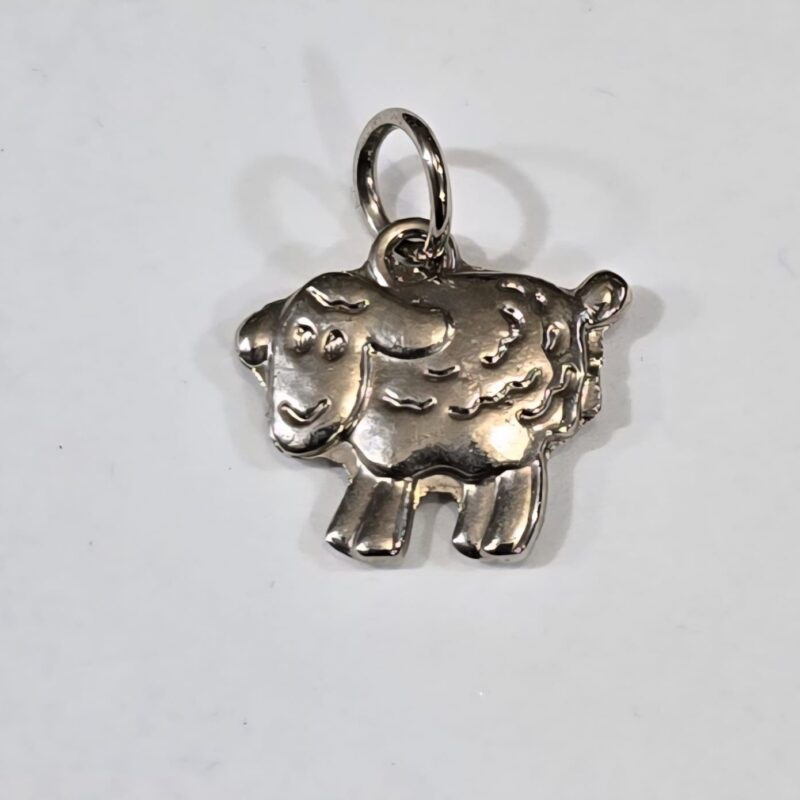 BORREGO DE ABUNDANCIA PLATEADO DIJE O PARA CARTERA