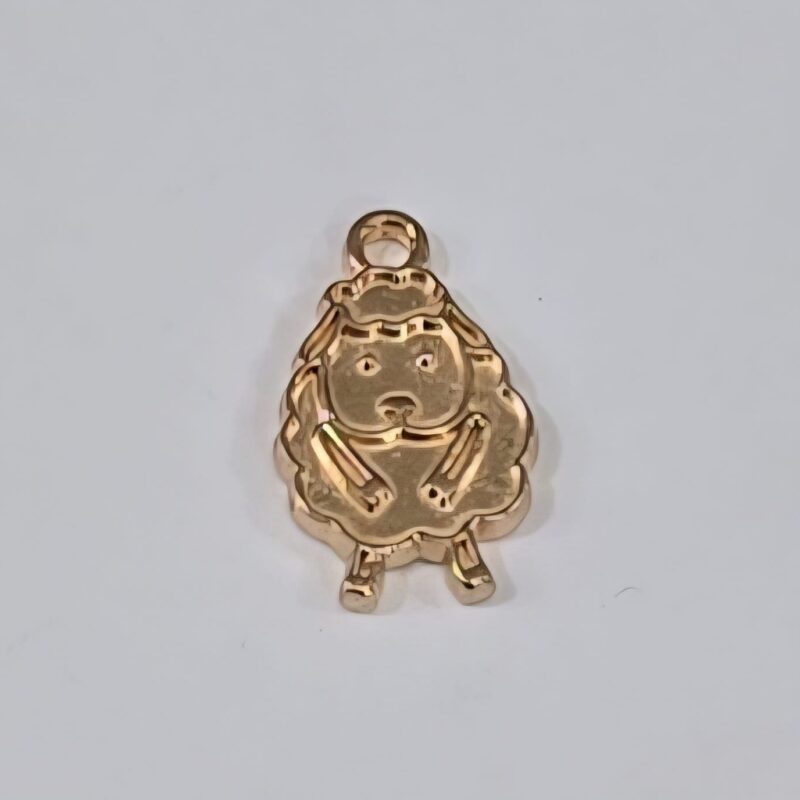 BORREGO ABUNDANCIA METAL DORADO 2 DIJE O PARA CARTERA