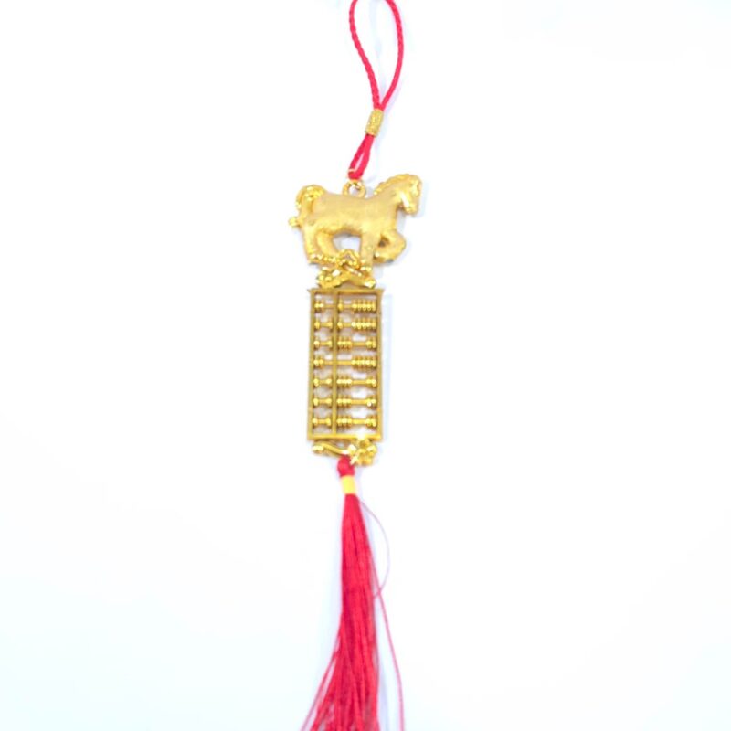 COLGANTE 9 CABALLO FENG SHUI