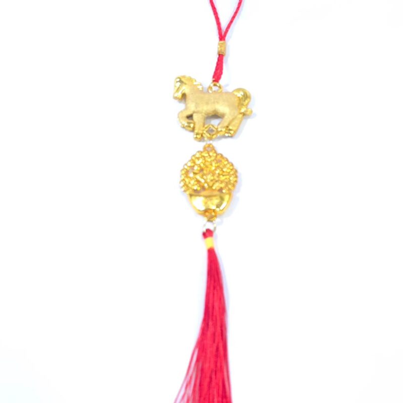 COLGANTE 5 CABALLO FENGSHUI