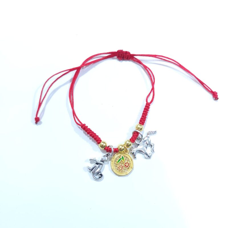 PULSERA AJUSTABLE SUERTE CABALLO Y MONO