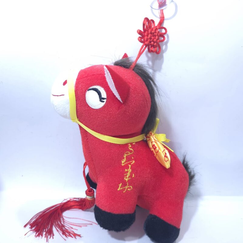 CABALLO ROJO COLGANTE FENG SHUI