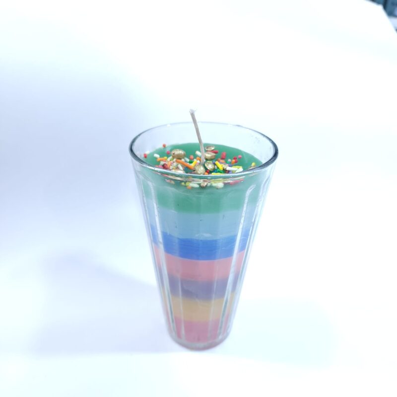 VELADORA DE VASO 7 COLORES
