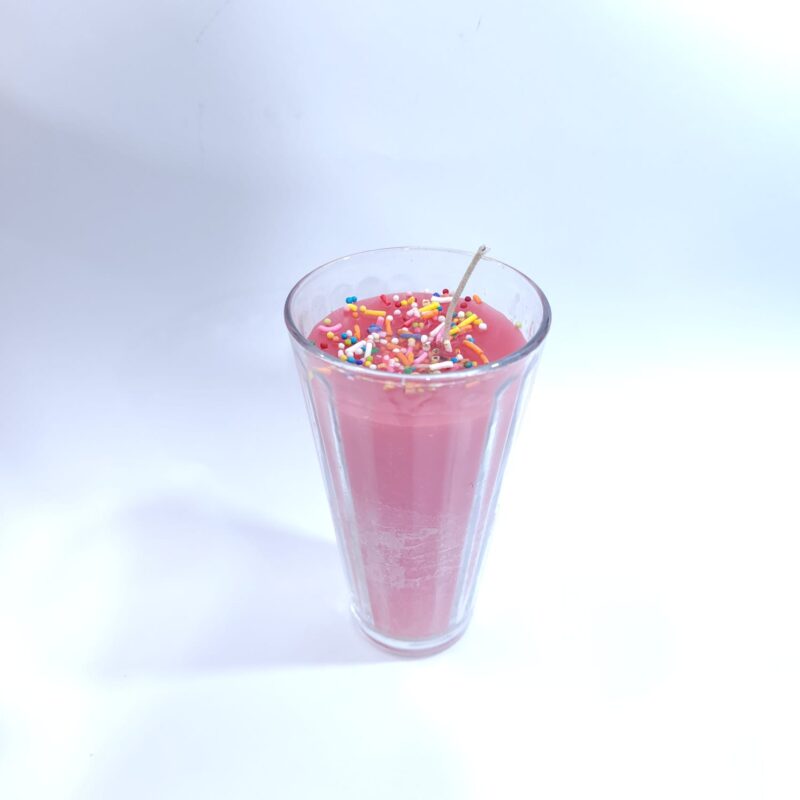 VELADORA DE VASO ROJA